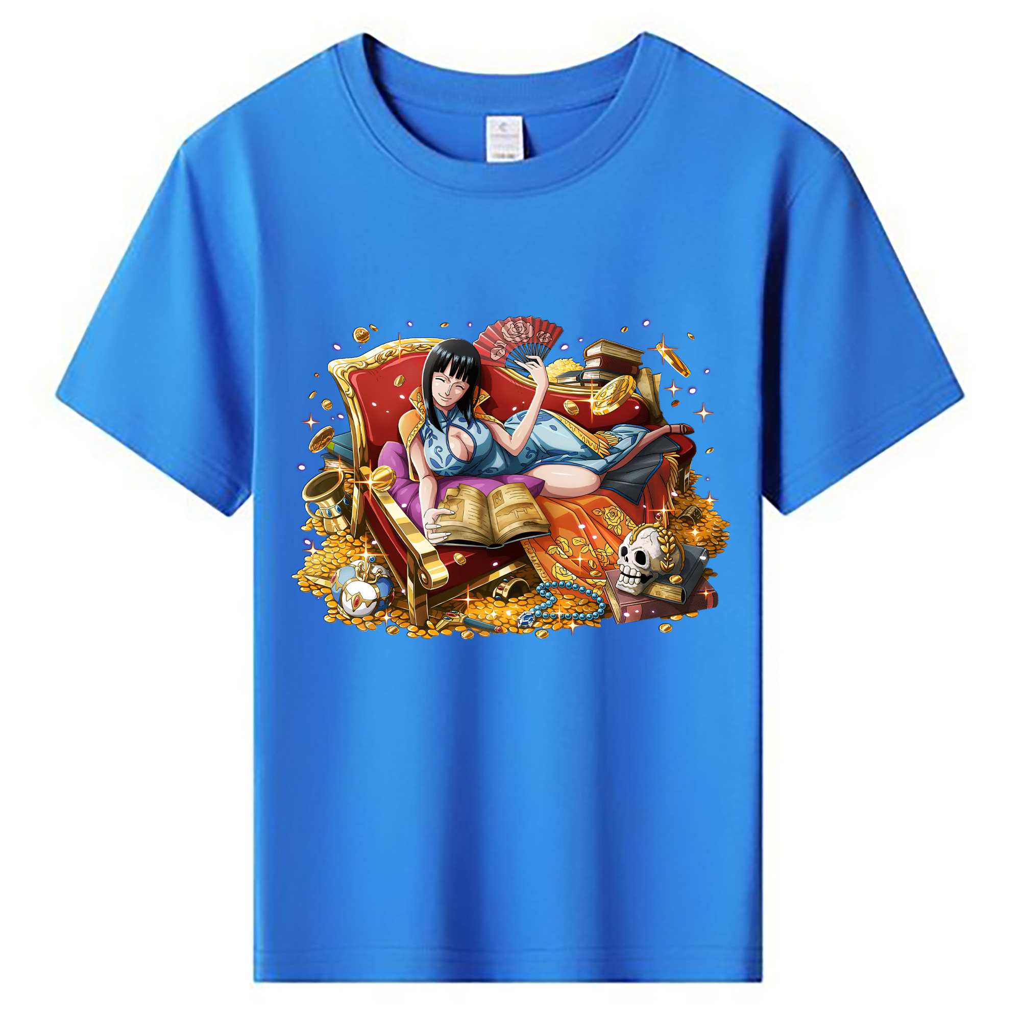 （画像用） ワンピース ニコ・ロビン ONE PIECE Nico Robin 綿100％キッズTシャツ（フロントプリント）